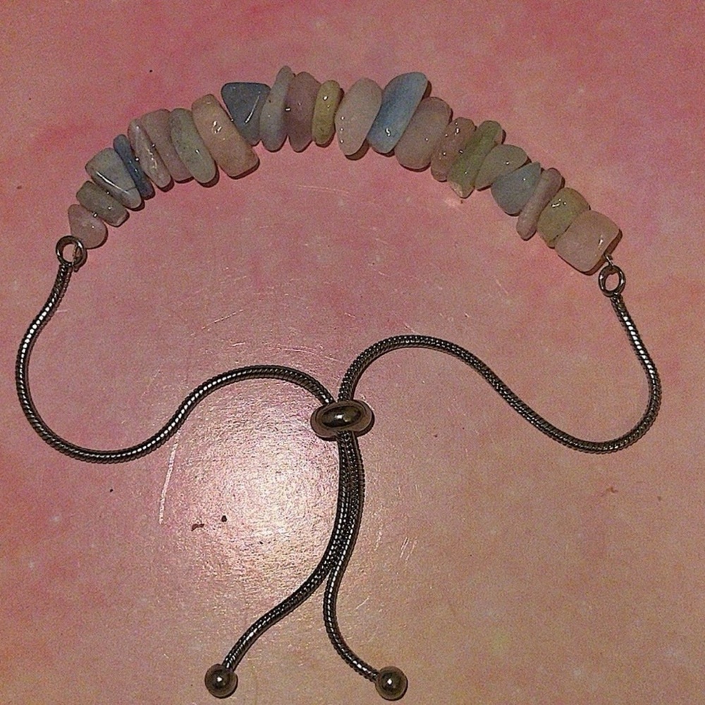 Gorgeous Morganite Bracelet w/ adjustable band